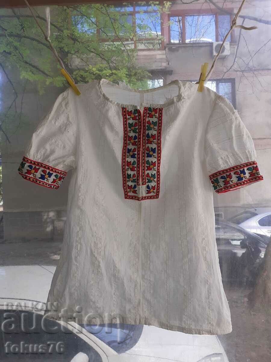 Lovely fringing shirt for girl from costume, embroidery