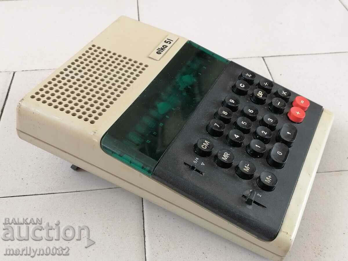 Сметачна машина,електронен калкулатор, елка 51 сметало НРБ с цена 69.00 лв. | € 35.28 Сметачна машина,електронен калкулатор, елка 51 сметало НРБ с цена 69.00 лв. | € 35.28