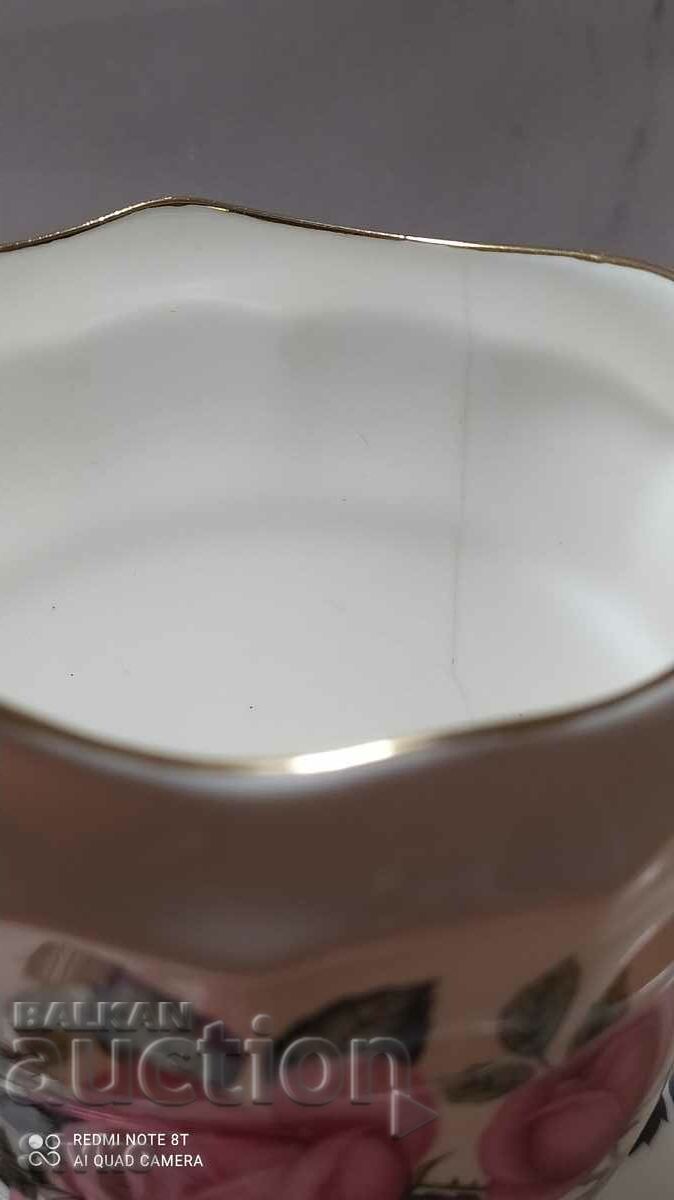 Auction Cup and saucer porcelain marked Auction Cup and saucer porcelain marked