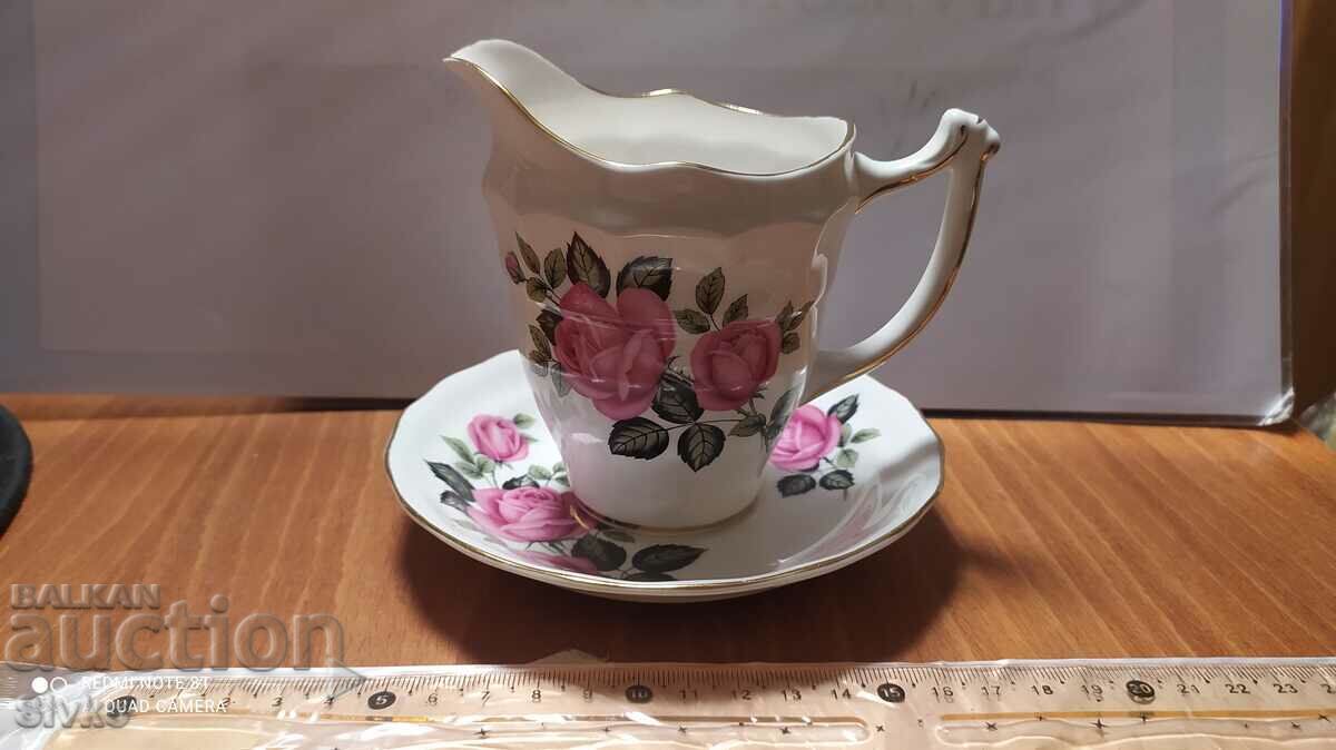 Cup and saucer porcelain marked