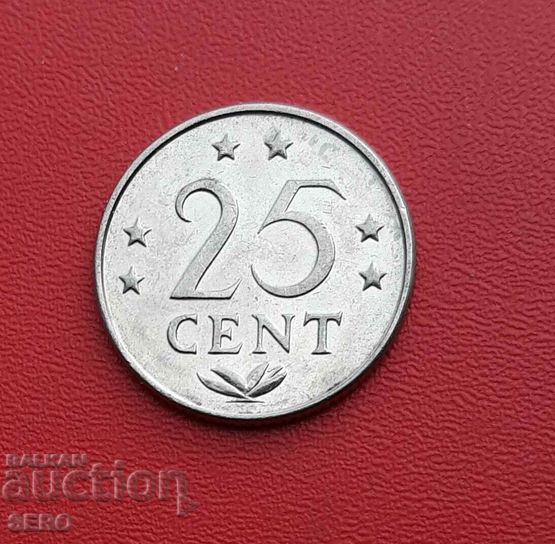 Нидерландски Антили-25 цента 1975