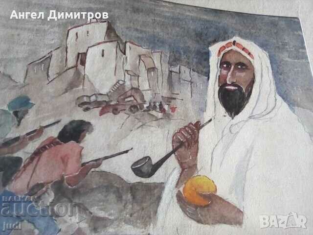 Auction Georgi Repninski watercolor painting Auction Georgi Repninski watercolor painting