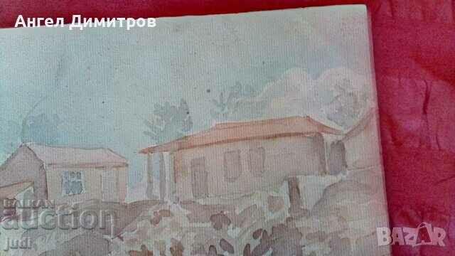 Доставка на Ангел Ботев картина акварел Доставка на Ангел Ботев картина акварел