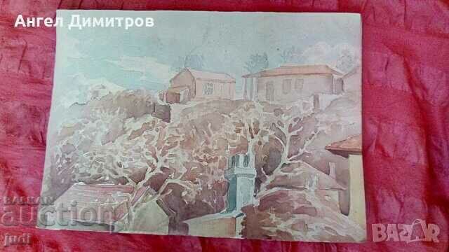 Angel Botev watercolor painting