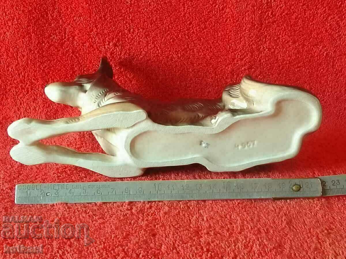 Veche figură de porțelan a unui câine marcat Germania - 6 Veche figură de porțelan a unui câine marcat Germania - 6