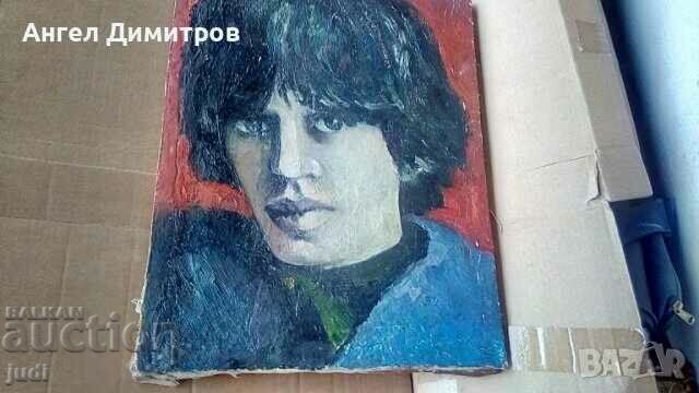 Pânză de pictură în ulei Mick Jagger