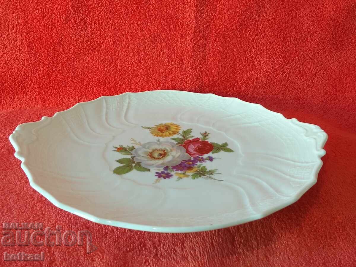 Auction Old Porcelain Tray Platter Plate HUTSCHENREUTHER Dresden Auction Old Porcelain Tray Platter Plate HUTSCHENREUTHER Dresden