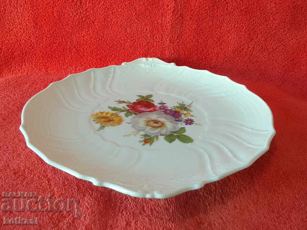 Delivery of Old Porcelain Tray Platter Plate HUTSCHENREUTHER Dresden Delivery of Old Porcelain Tray Platter Plate HUTSCHENREUTHER Dresden