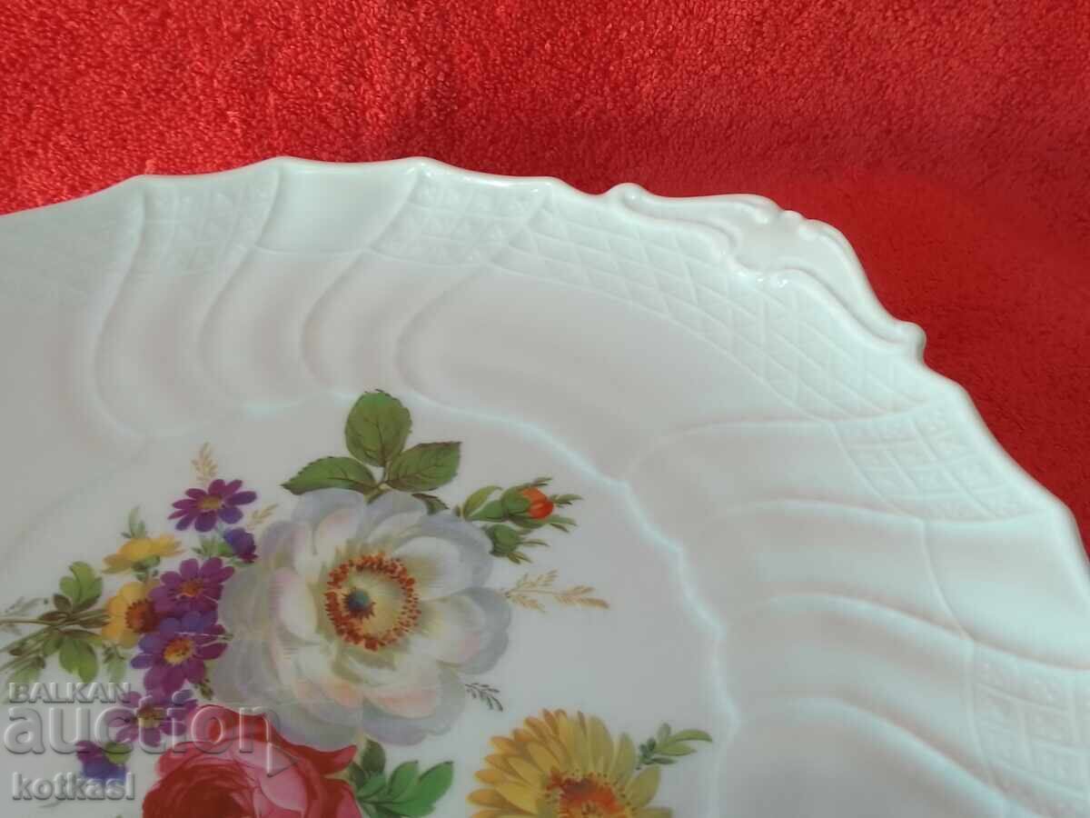 Old Porcelain Tray Platter Plate HUTSCHENREUTHER Dresden - 5 Old Porcelain Tray Platter Plate HUTSCHENREUTHER Dresden - 5