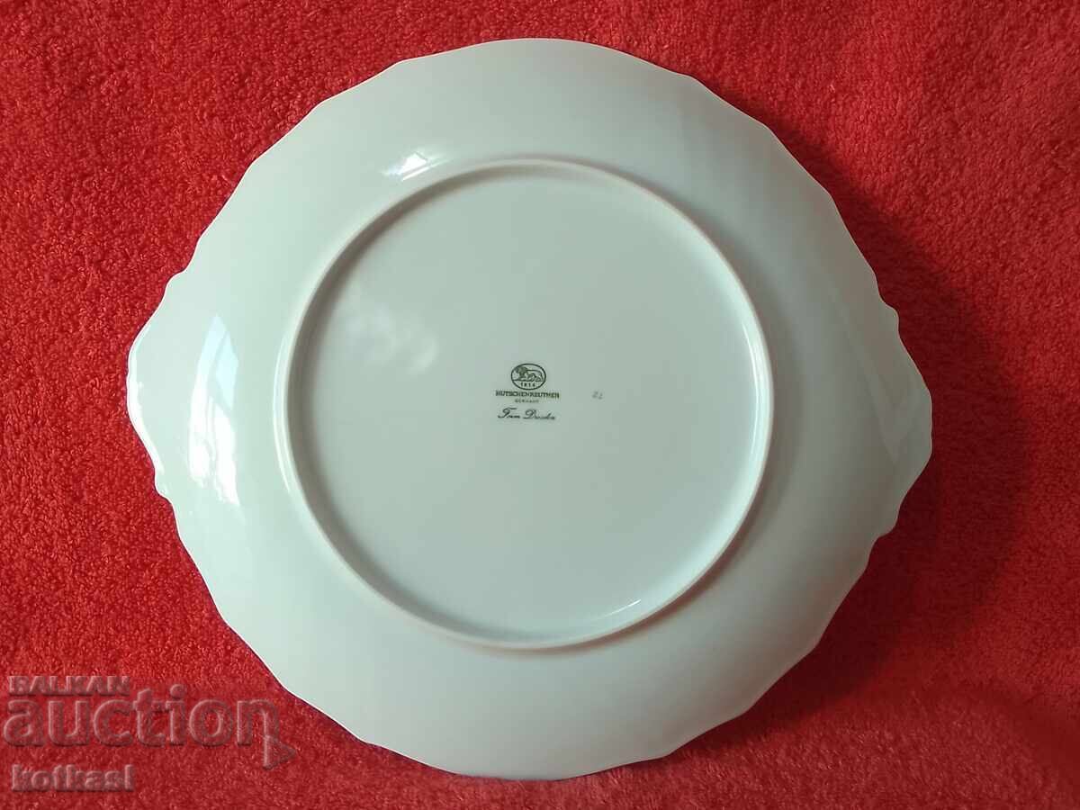 Old Porcelain Tray Platter Plate HUTSCHENREUTHER Dresden - 6 Old Porcelain Tray Platter Plate HUTSCHENREUTHER Dresden - 6