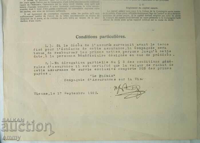 Phoenix Life Insurance Company - 1925, Contract - 5 Phoenix Life Insurance Company - 1925, Contract - 5
