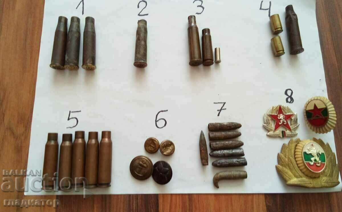 casings / 1903 / 1938-41 / bullets / buttons / cockades