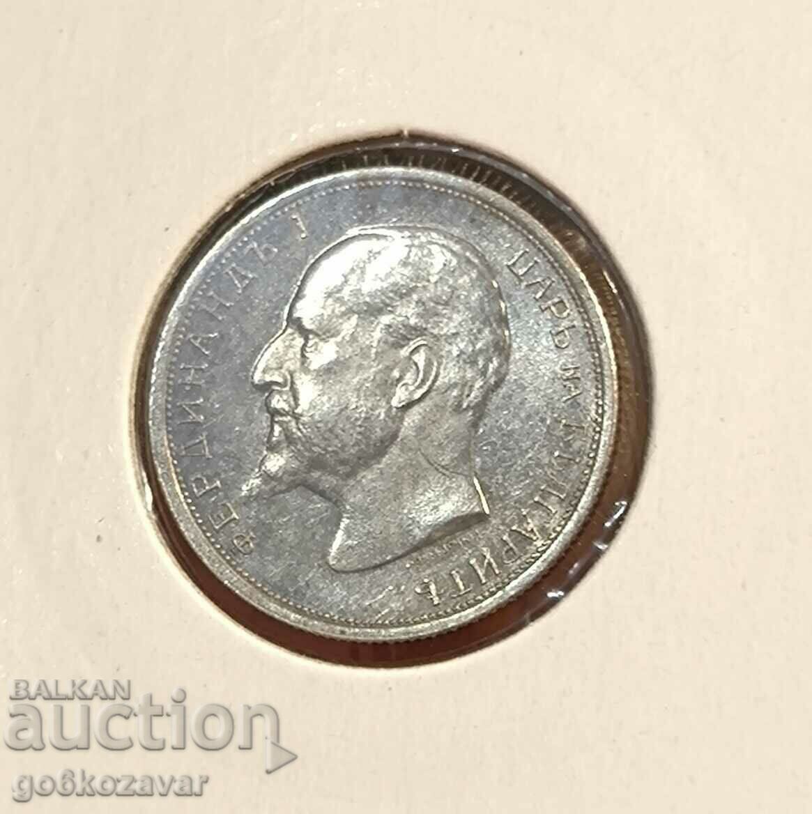 Bulgaria 50 cent 1913 Silver UNC with price 35.00 BGN | € 17.90