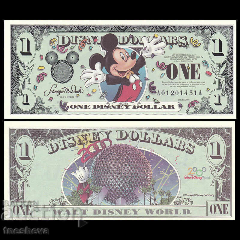 DISNEY 1$ 2000-MICKEY MOUSE-UNC