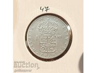 Suedia 1 coroană 1963 Argint !