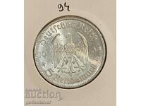 Германия трети райх 5 марки 1934г Сребро UNC