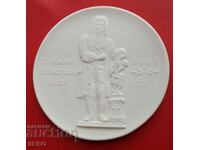 Germany-GDR-Large Porcelain Medal-Johann Sebastian Bach