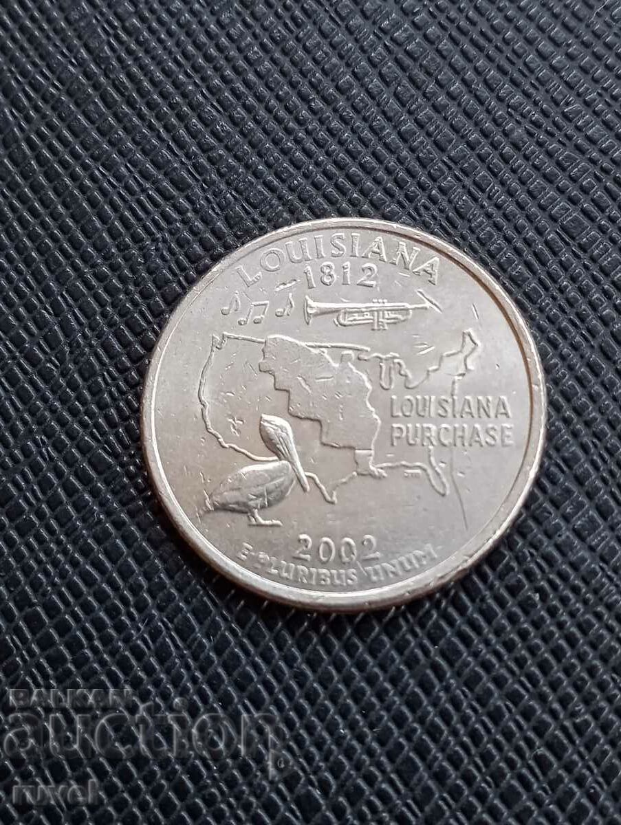 САЩ, четвърт долар 2002 г.
