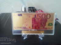 Σουβενίρ ή δώρο-500 ευρώ χρωματιστά τραπεζογραμμάτια