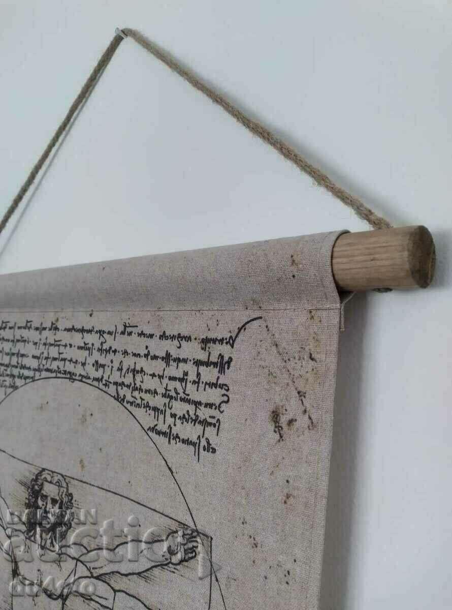 Textile canvas made of polyester-cotton fabric with a print and trees - 6 Textile canvas made of polyester-cotton fabric with a print and trees - 6