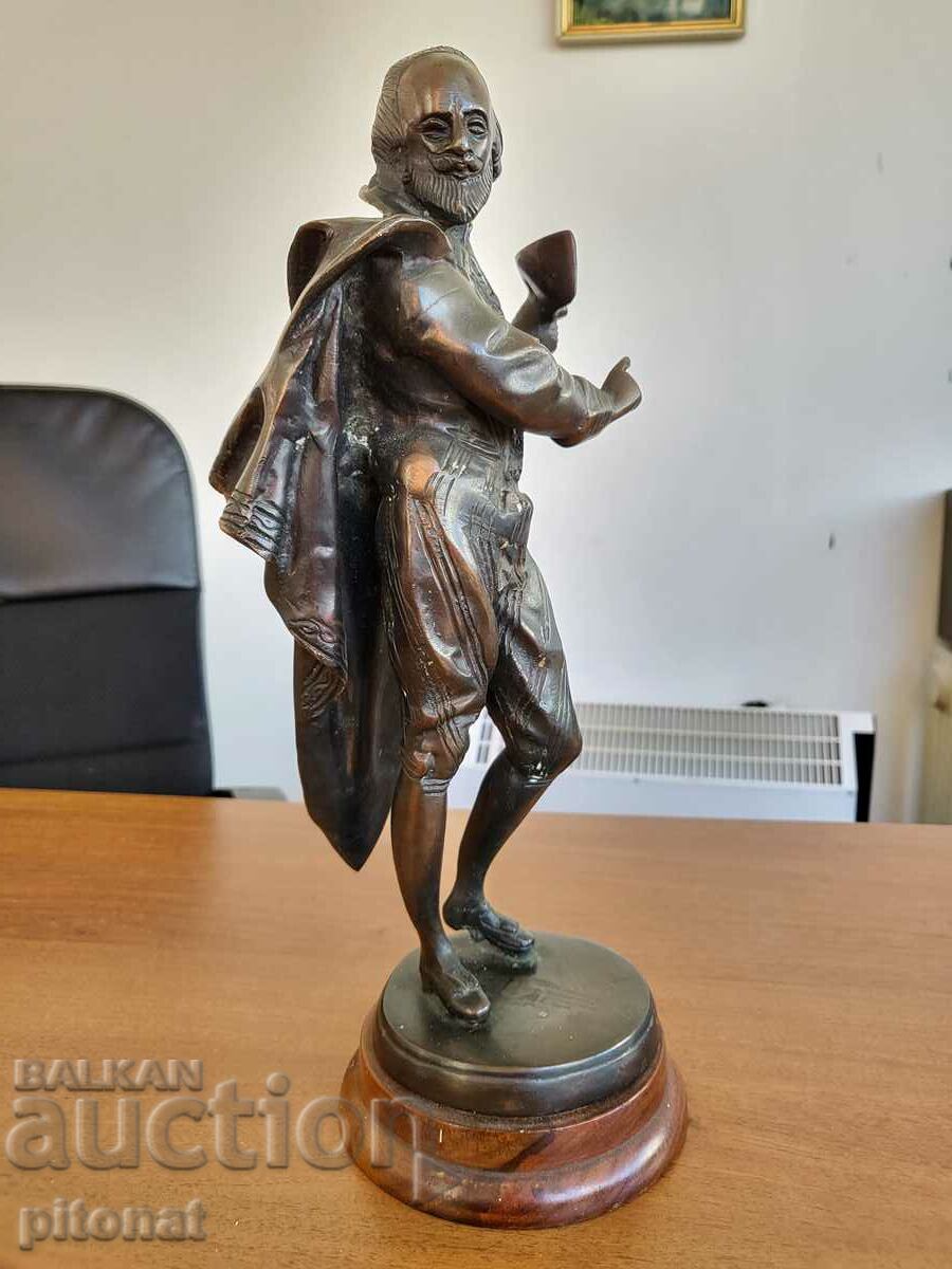 Доставка на Антикварна бронзова статуетка Шекспир Доставка на Антикварна бронзова статуетка Шекспир