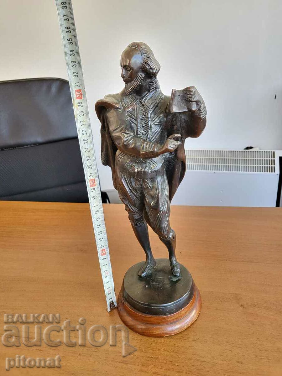 Антикварна бронзова статуетка Шекспир - 5 Антикварна бронзова статуетка Шекспир - 5