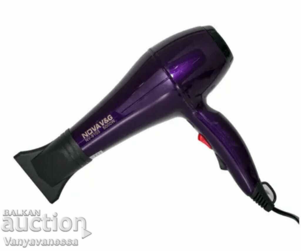 Powerful hair dryer with negative ions 5000W