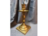 BRONZE MASSIVE CANDLEHOLDER