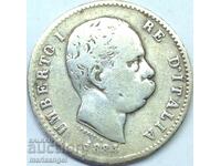 1 лира 1884 Италия Умберто I  сребро