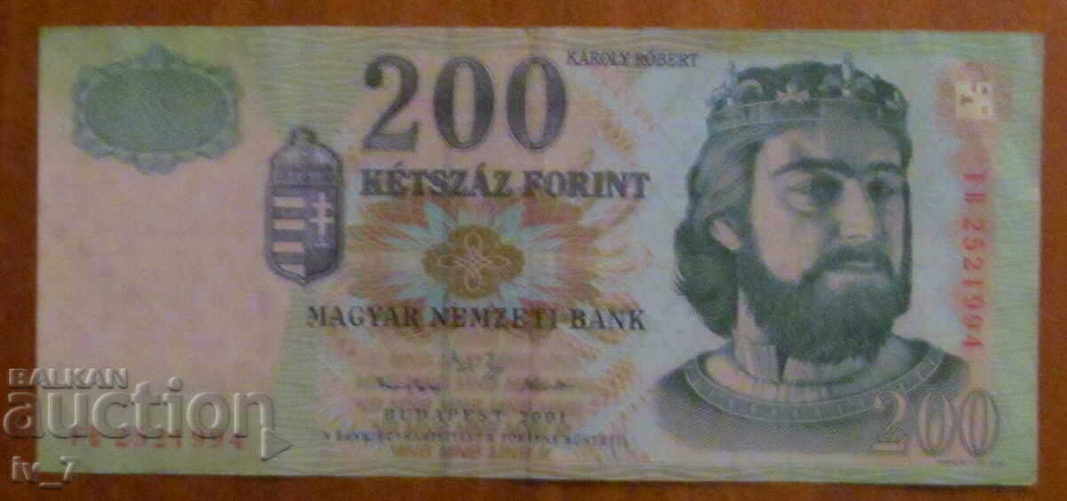 200 FORINT 2001, UNGARIA