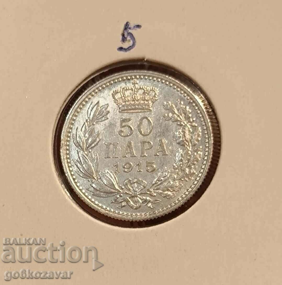 Serbia 50 pairs 1915 Silver! Serbia 50 pairs 1915 Silver!