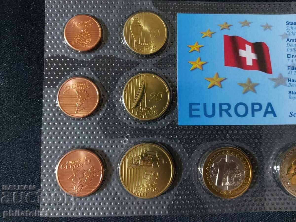 Auction Trial Euro Set - Switzerland 2003 Auction Trial Euro Set - Switzerland 2003