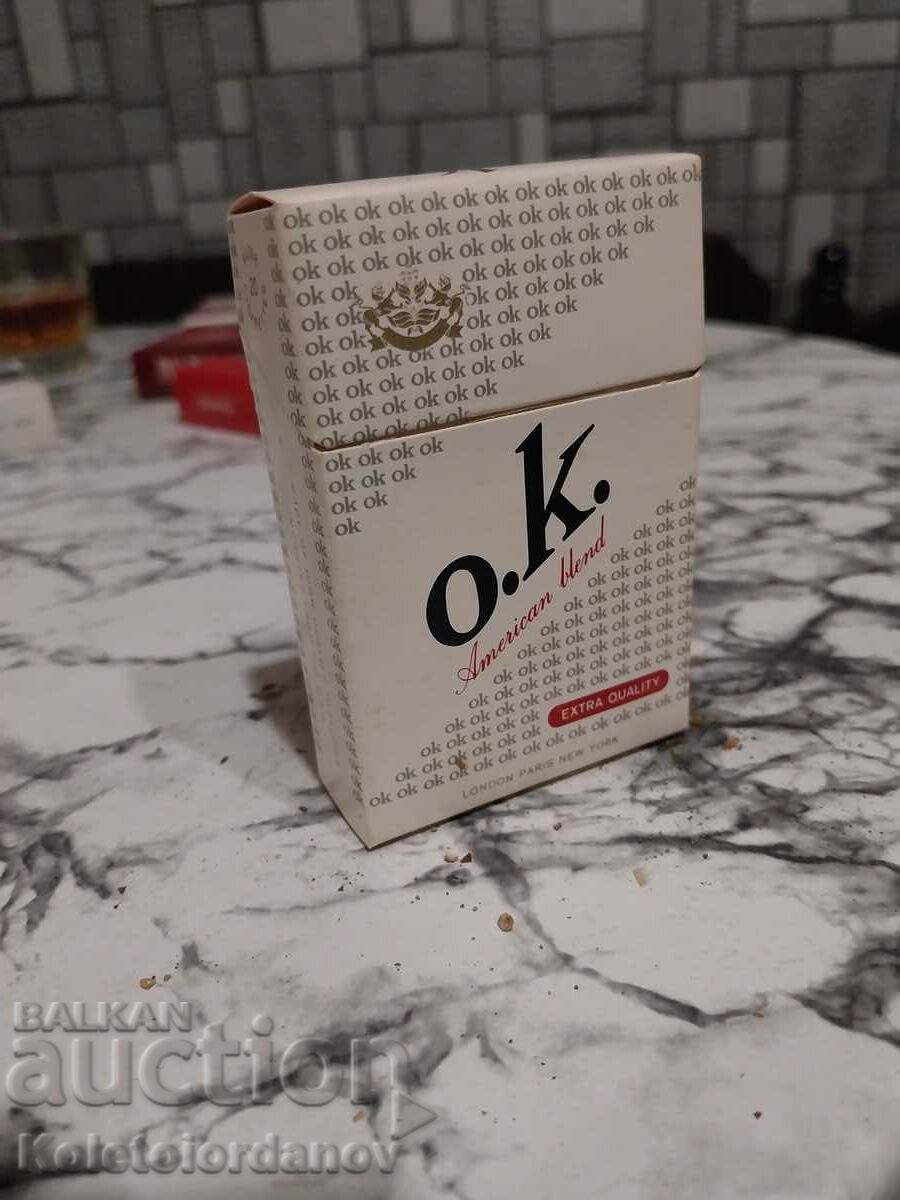 A pack of cigarettes O.K