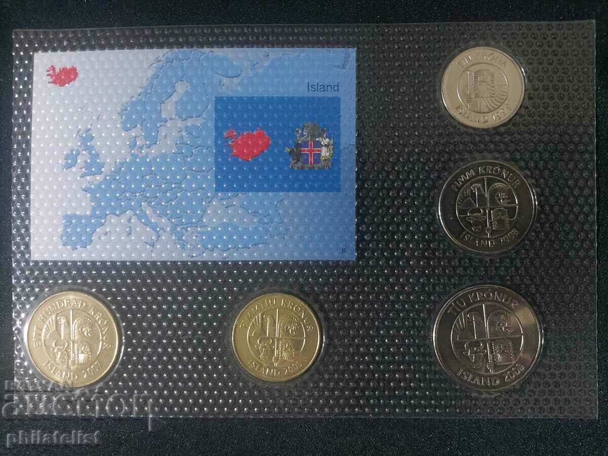 Auction Iceland 1999 - 2008 - Complete set of 5 coins Auction Iceland 1999 - 2008 - Complete set of 5 coins