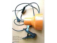 Metal work lamp with clip