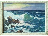 Painting, sea, Varna, 1982