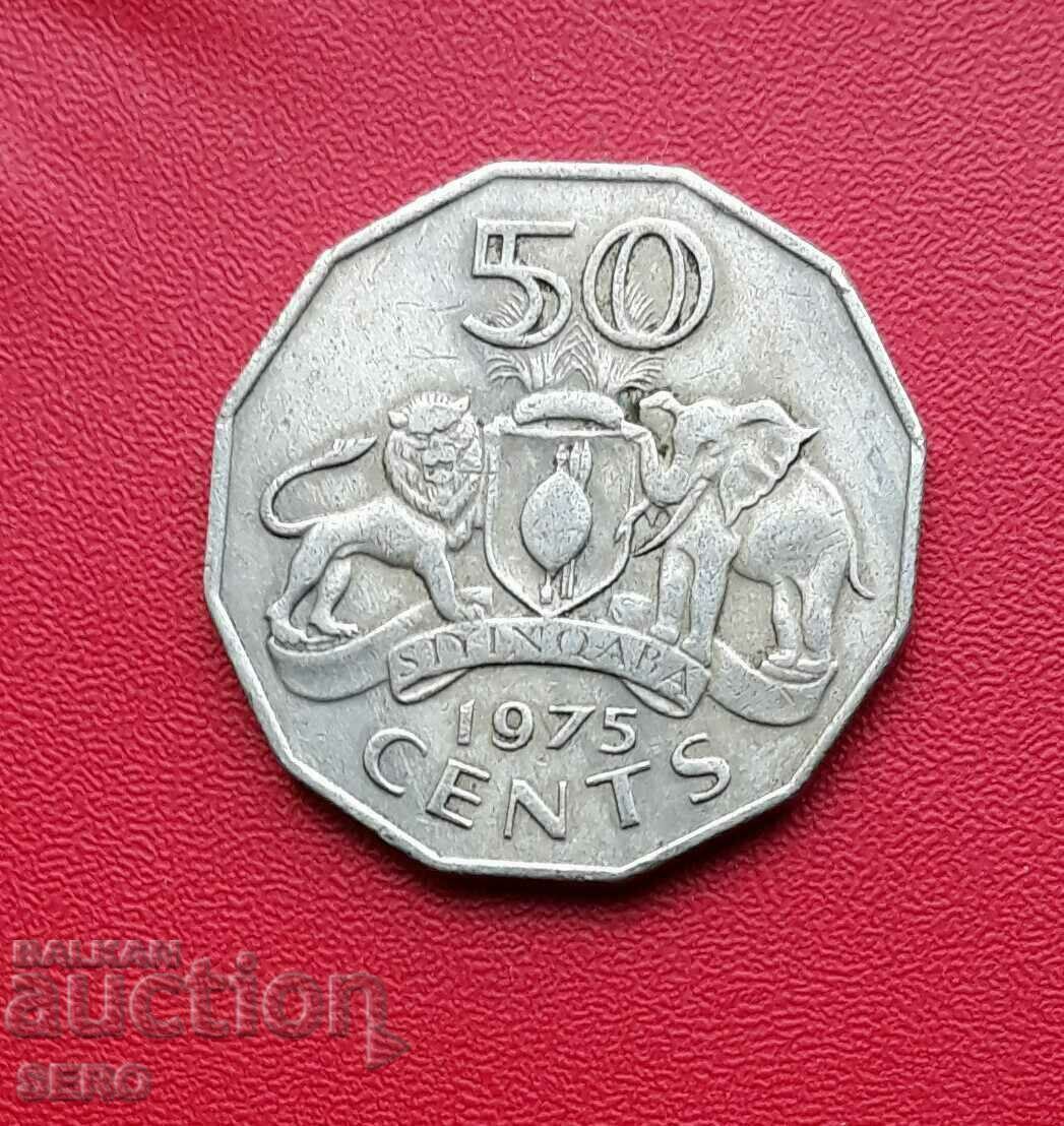 Σουαζιλάνδη-50 σεντς 1975