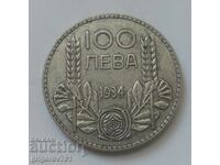 100 leva argint Bulgaria 1934 - monedă de argint #70