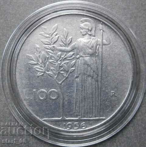 Италия 100 лири 1956