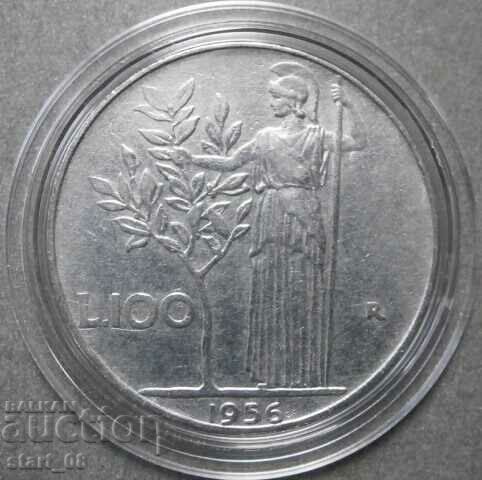Italia 100 de lire 1956