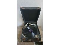 Old French crank gramophone