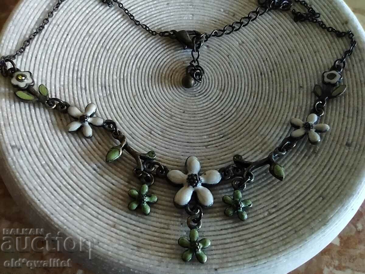 Necklace/Necklace/Jewelry, delicately feminine, flowers - 5