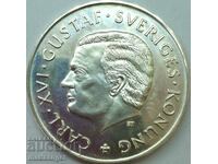 Швеция 100 крони 1988 Карл XVI юбилейна 16,14г сребро