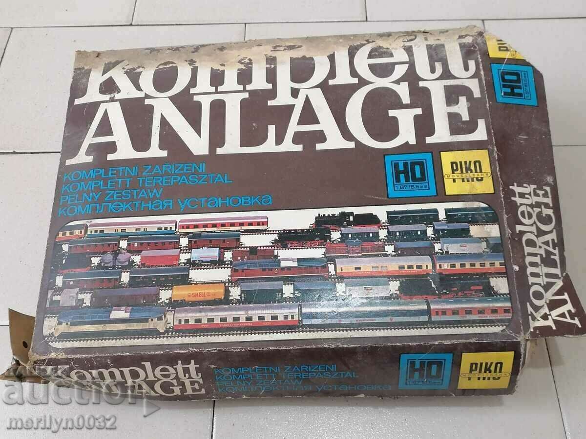 Children's toy train PIKO set locomotive wagon rails - 7