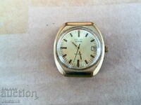 Rare Gold Plated Watch Flight/23k/10m/Date/Automatic