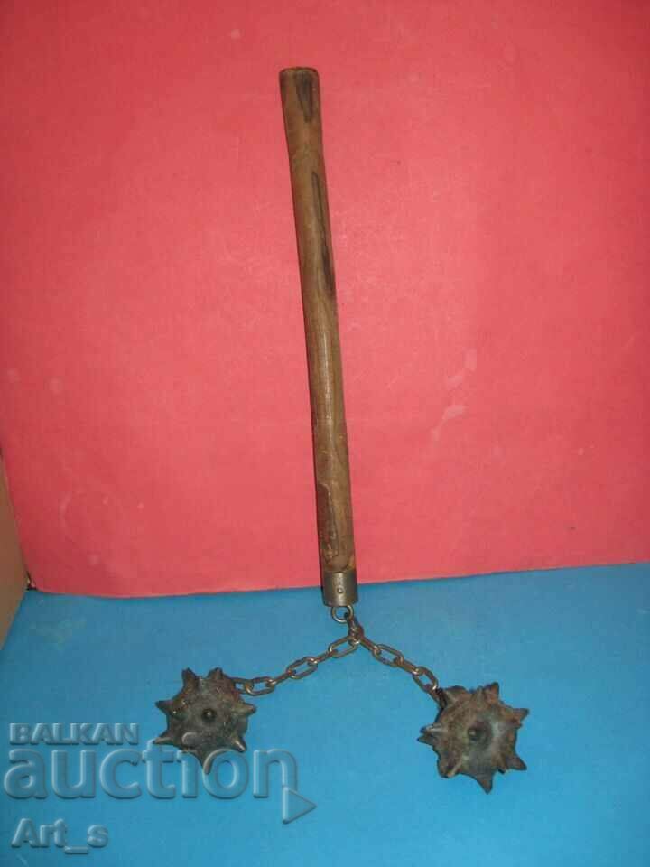 Medieval Flexible Mace with Two Balls - REAL Replica!
