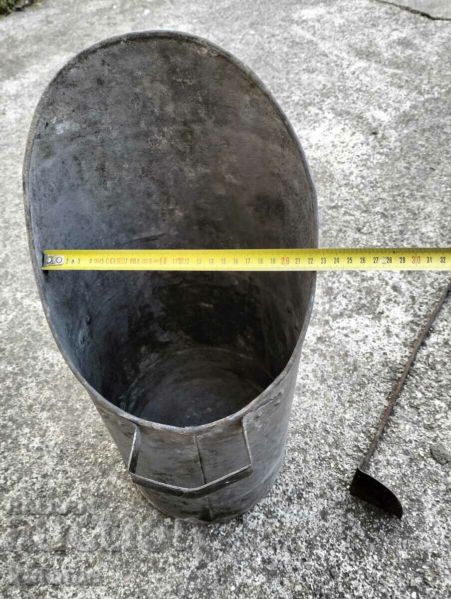 Auction Coal bucket and ash scraper Auction Coal bucket and ash scraper
