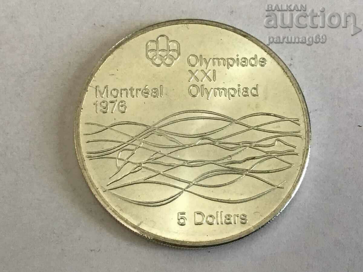 Καναδάς 5 Dollars 1975 Swimming Silver 0,925