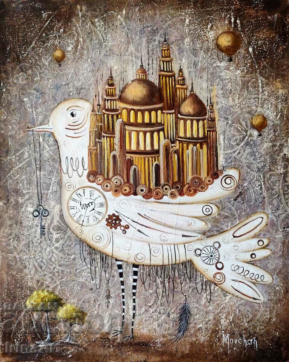 BZC! Guardian of the fairy city. Irina Movchan. Oil, 50x40cm