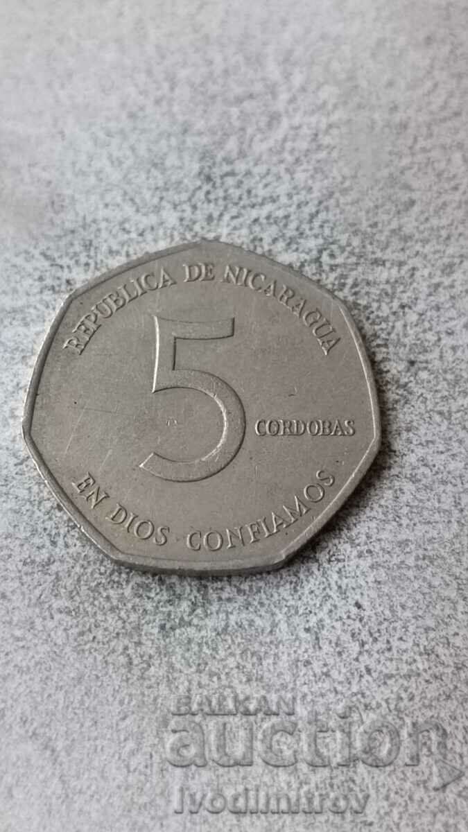 Nicaragua 5 Cordoba 1980